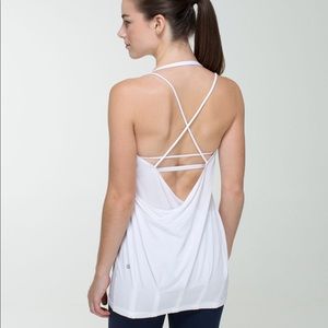 Lululemon Flow & Go Tank in White